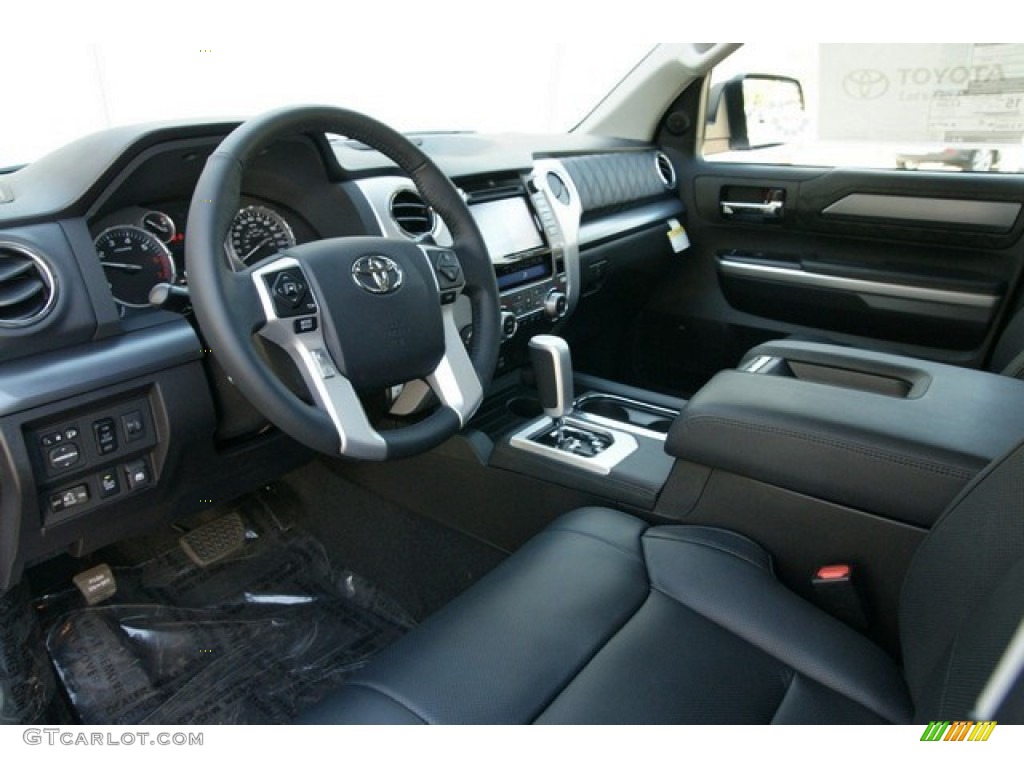 Black Interior 2015 Toyota Tundra Platinum CrewMax 4x4 Photo #98843095