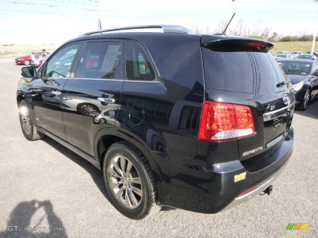 2011 Sorento SX V6 AWD - Ebony Black / Black photo #8