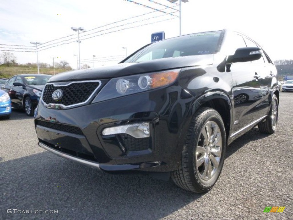 2011 Sorento SX V6 AWD - Ebony Black / Black photo #15