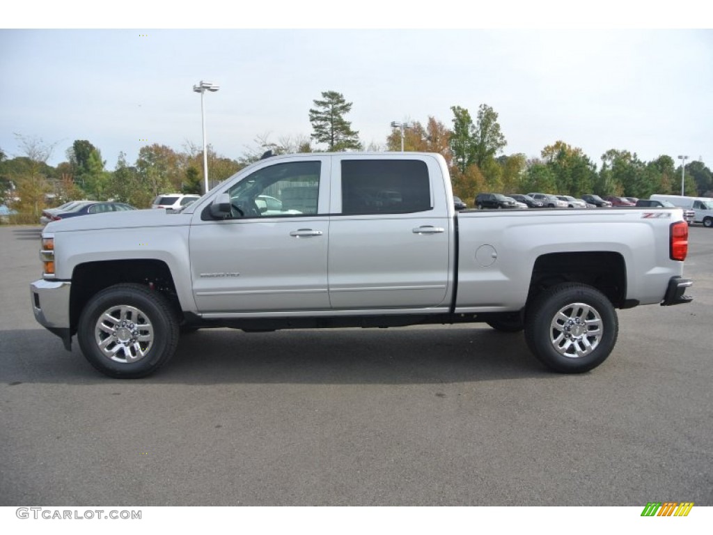 2015 Silverado 2500HD LT Crew Cab 4x4 - Silver Ice Metallic / Jet Black photo #3