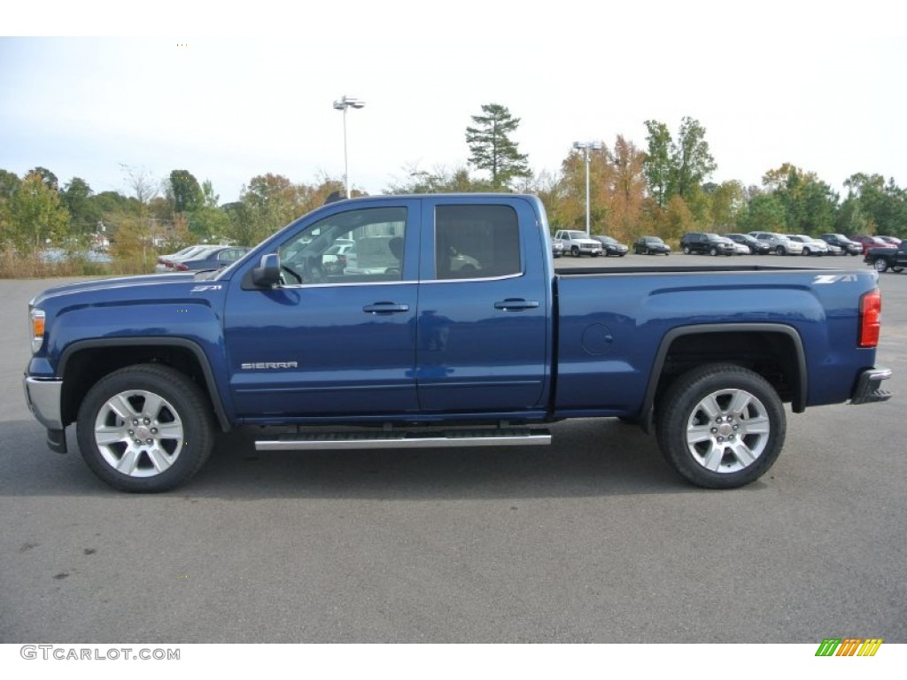Stone Blue Metallic 2015 GMC Sierra 1500 SLE Double Cab Exterior Photo #98845939