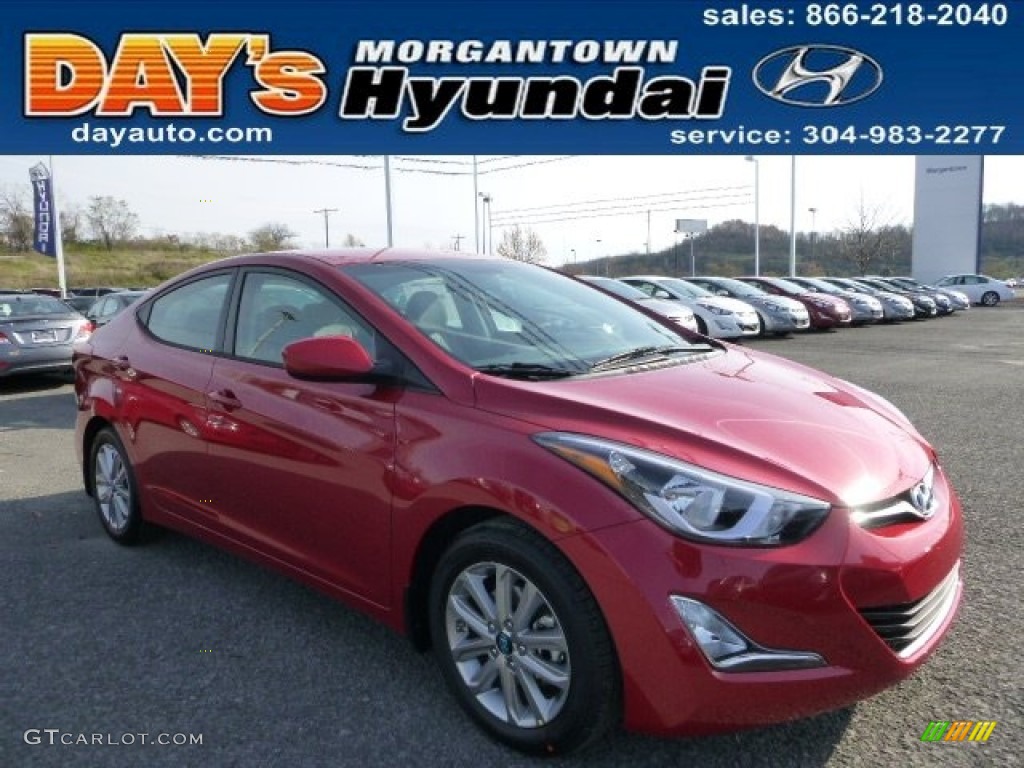 2015 Elantra SE Sedan - Venetian Red / Gray photo #1