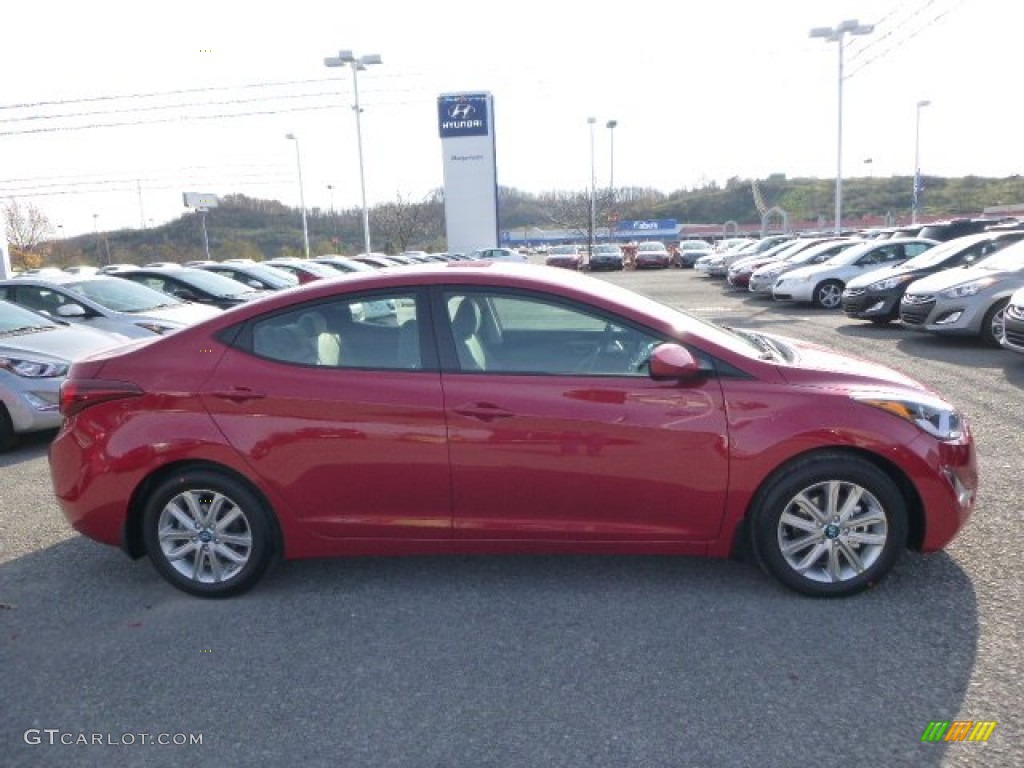 2015 Elantra SE Sedan - Venetian Red / Gray photo #2