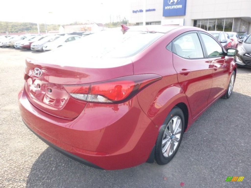 2015 Elantra SE Sedan - Venetian Red / Gray photo #3