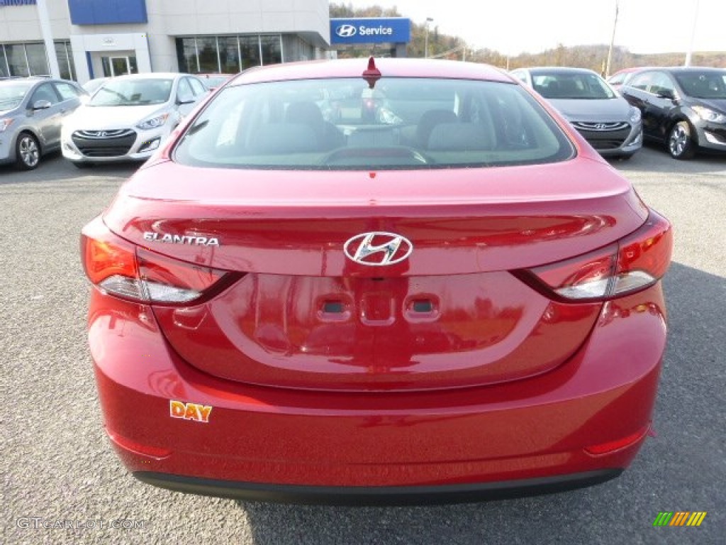 2015 Elantra SE Sedan - Venetian Red / Gray photo #4