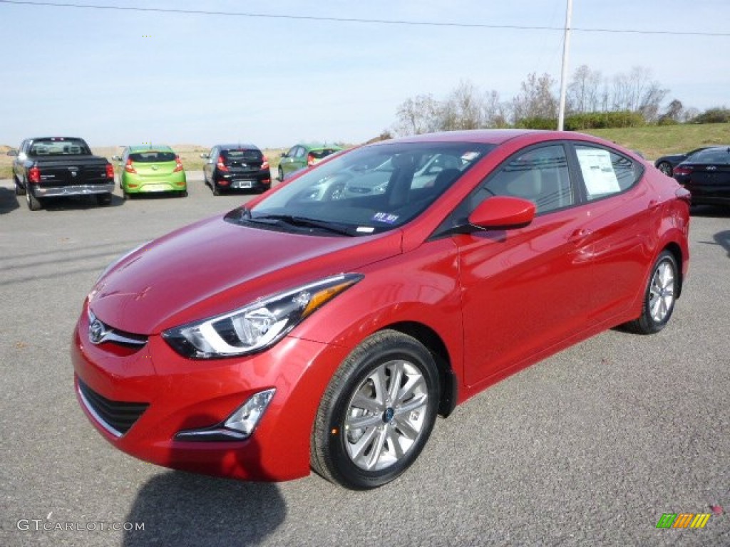 2015 Elantra SE Sedan - Venetian Red / Gray photo #6