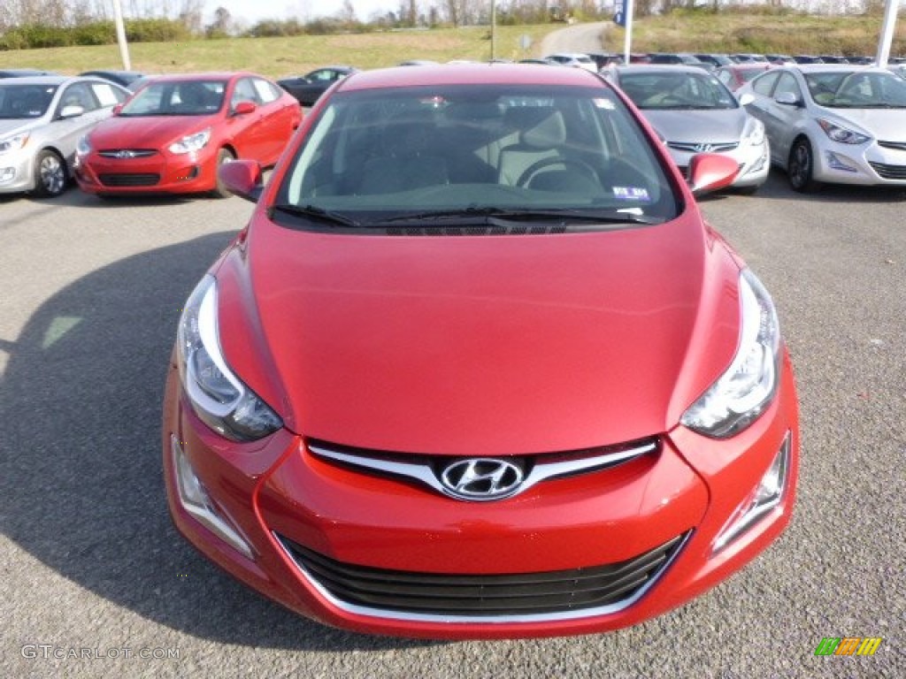 2015 Elantra SE Sedan - Venetian Red / Gray photo #7
