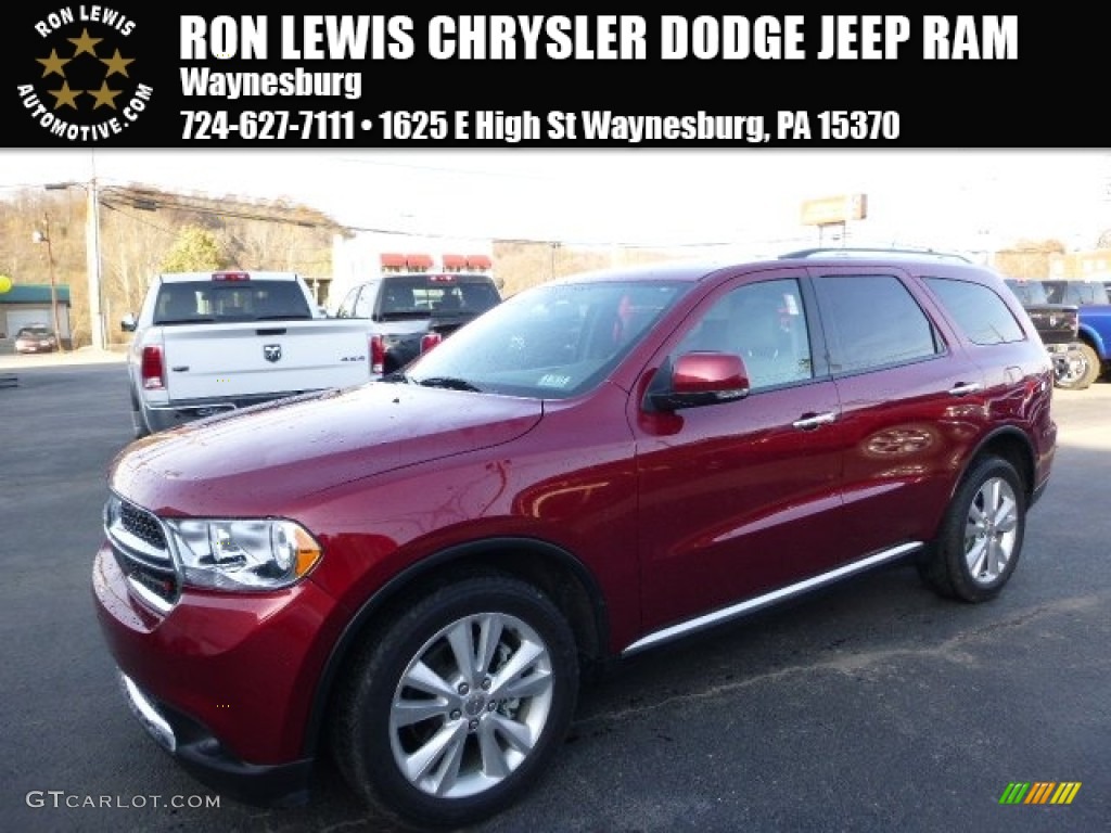 2013 Durango Crew AWD - Deep Cherry Red Crystal Pearl / Dark Graystone/Medium Graystone photo #1