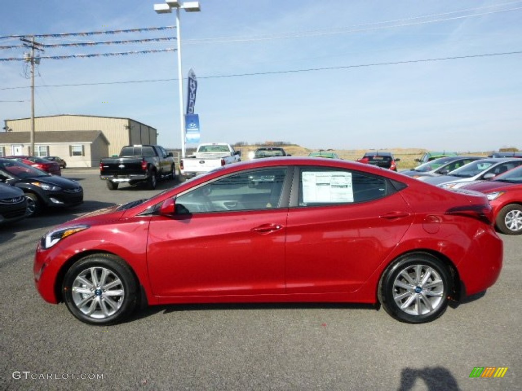 2015 Elantra SE Sedan - Venetian Red / Gray photo #8