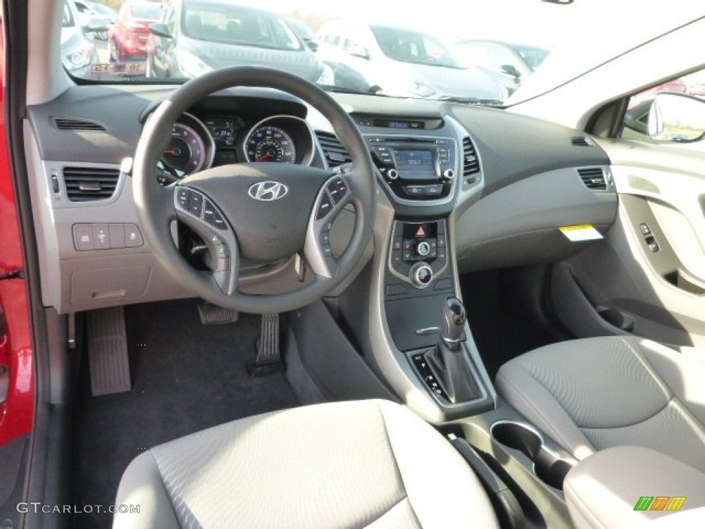 2015 Elantra SE Sedan - Venetian Red / Gray photo #12