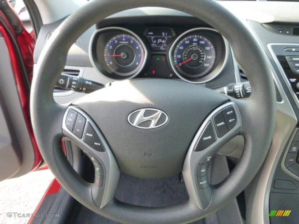 2015 Elantra SE Sedan - Venetian Red / Gray photo #16