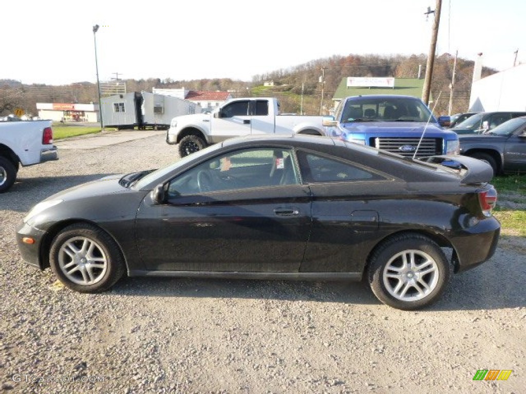 2000 Celica GT - Black / Black/Silver photo #2