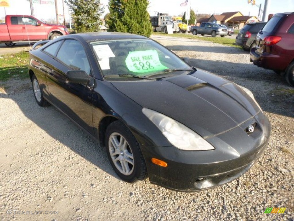 2000 Celica GT - Black / Black/Silver photo #7