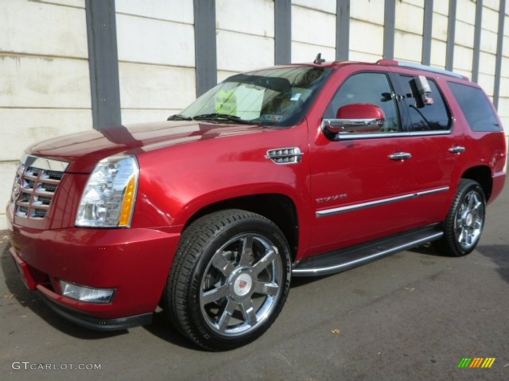 2013 Escalade Luxury AWD - Crystal Red Tintcoat / Cashmere/Cocoa photo #1