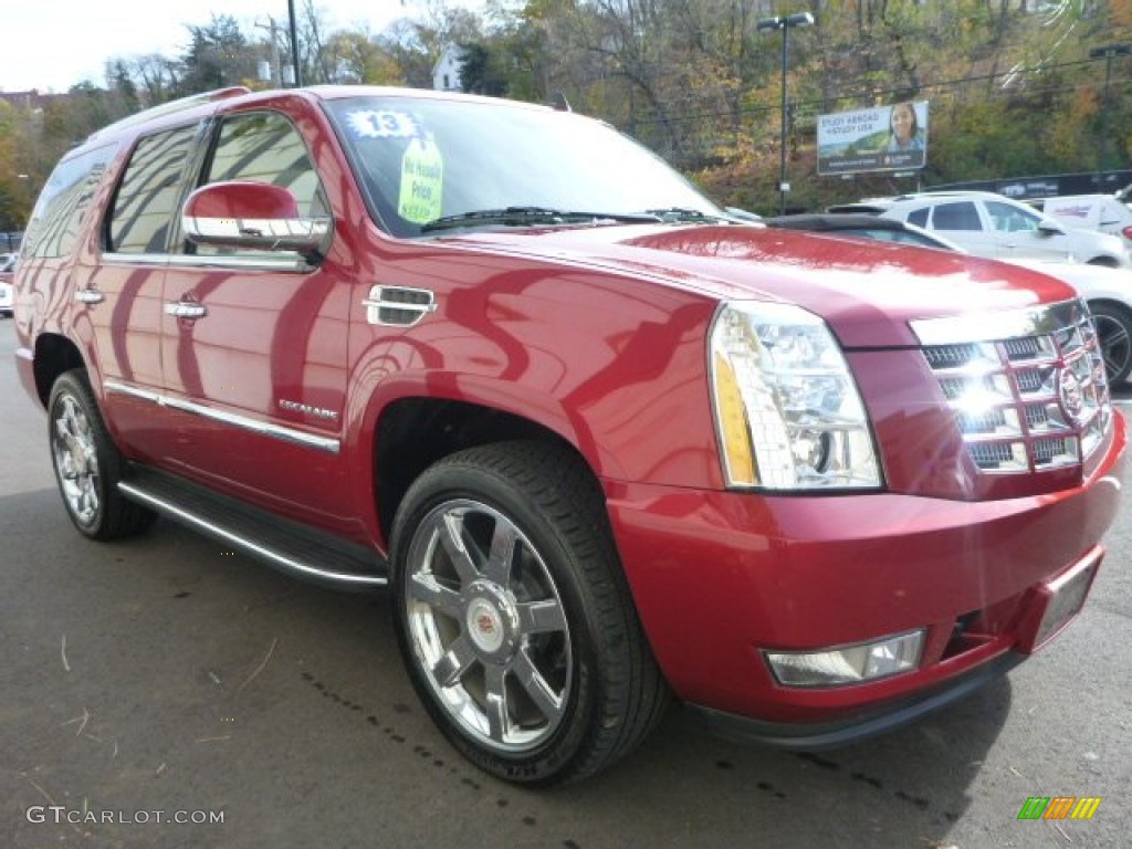 Crystal Red Tintcoat 2013 Cadillac Escalade Luxury AWD Exterior Photo #98852347