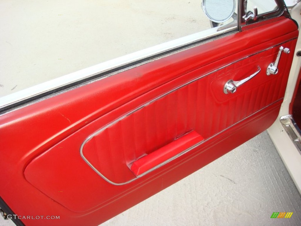 1965 Ford Mustang Coupe Red Door Panel Photo #98852356