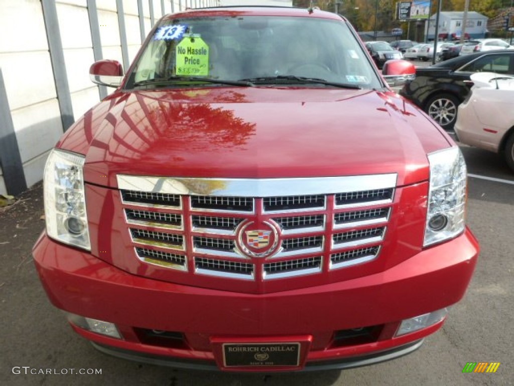 2013 Escalade Luxury AWD - Crystal Red Tintcoat / Cashmere/Cocoa photo #14