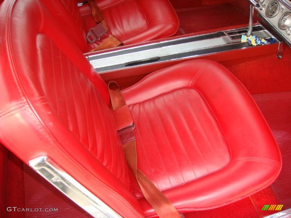 Red Interior 1965 Ford Mustang Coupe Photo #98852533