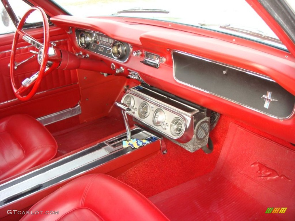 1965 Ford Mustang Coupe Red Dashboard Photo #98852551