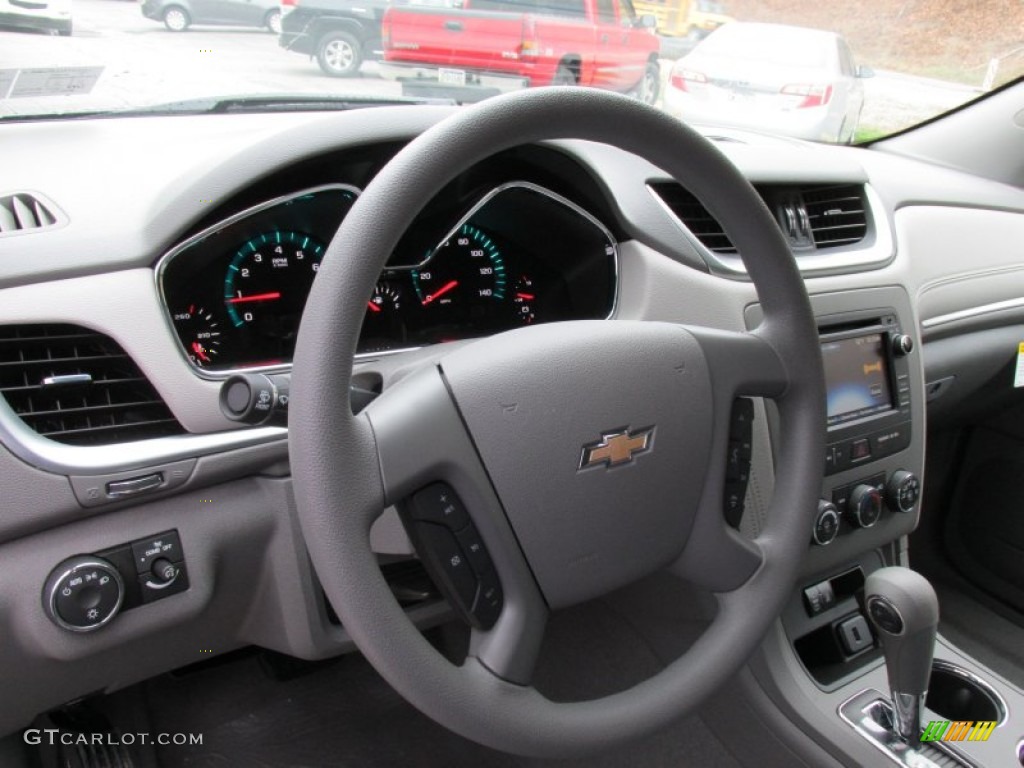 2015 Chevrolet Traverse LS AWD Dark Titanium/Light Titanium Steering Wheel Photo #98854964