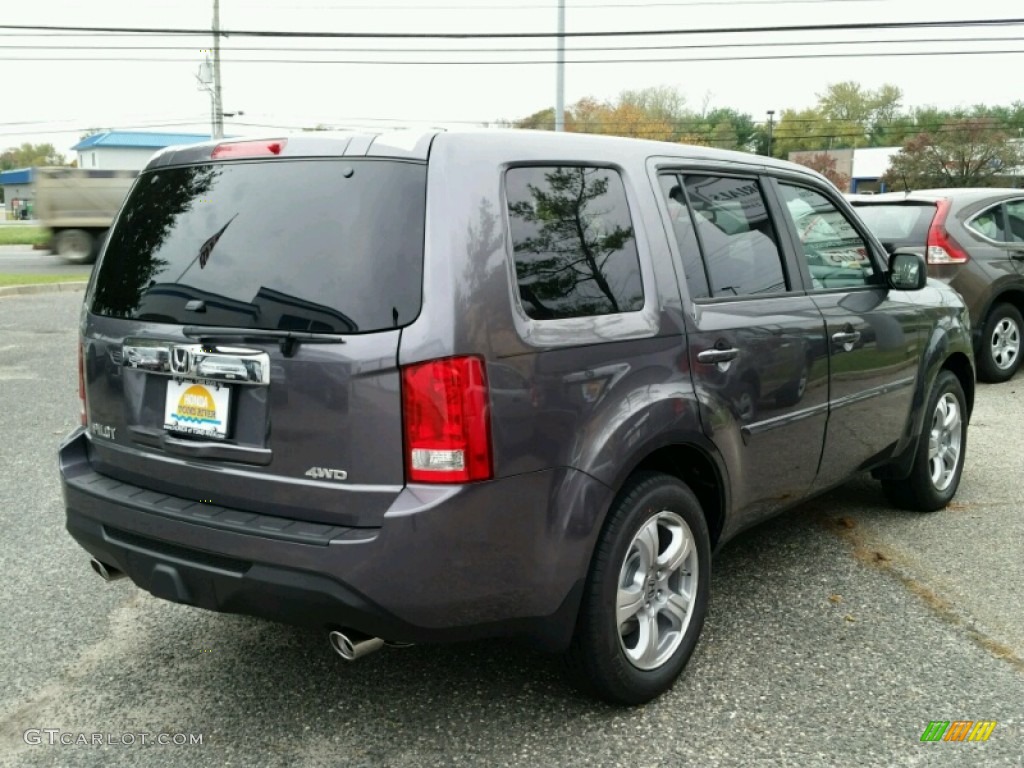 2015 Pilot EX-L 4WD - Modern Steel Metallic / Black photo #2