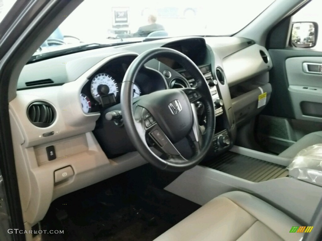 2015 Pilot EX-L 4WD - Modern Steel Metallic / Gray photo #3