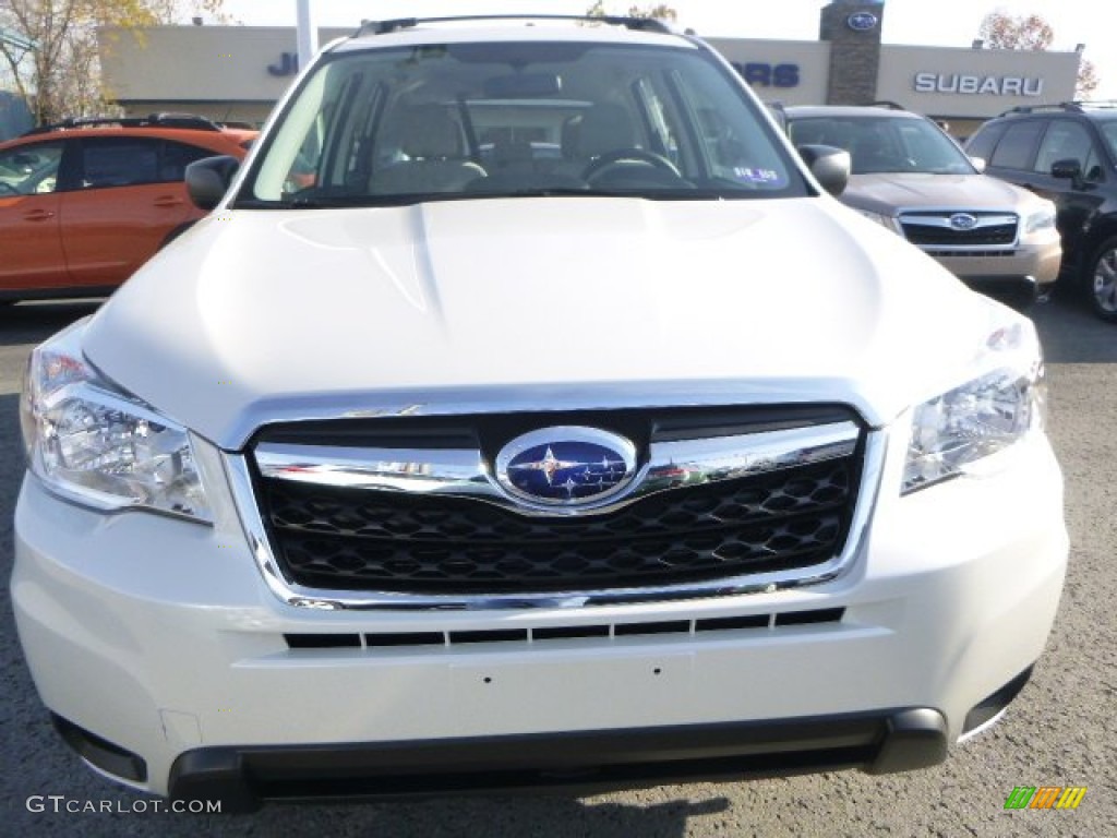 2015 Forester 2.5i - Satin White Pearl / Gray photo #9