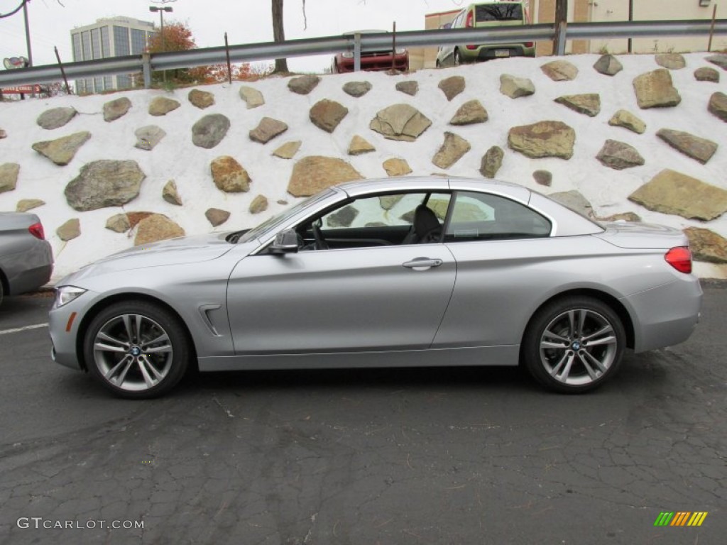 Glacier Silver Metallic 2015 BMW 4 Series 428i xDrive Convertible Exterior Photo #98860645