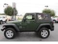 2009 Jeep Green Metallic Jeep Wrangler X 4x4  photo #4