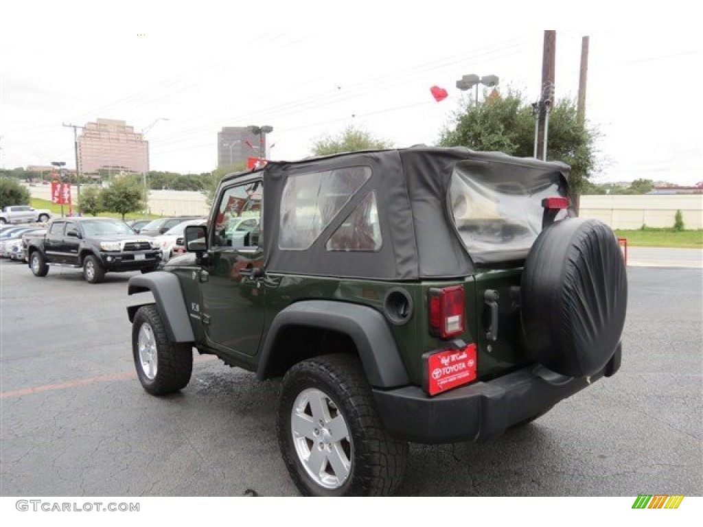 2009 Wrangler X 4x4 - Jeep Green Metallic / Dark Slate Gray/Medium Slate Gray photo #5