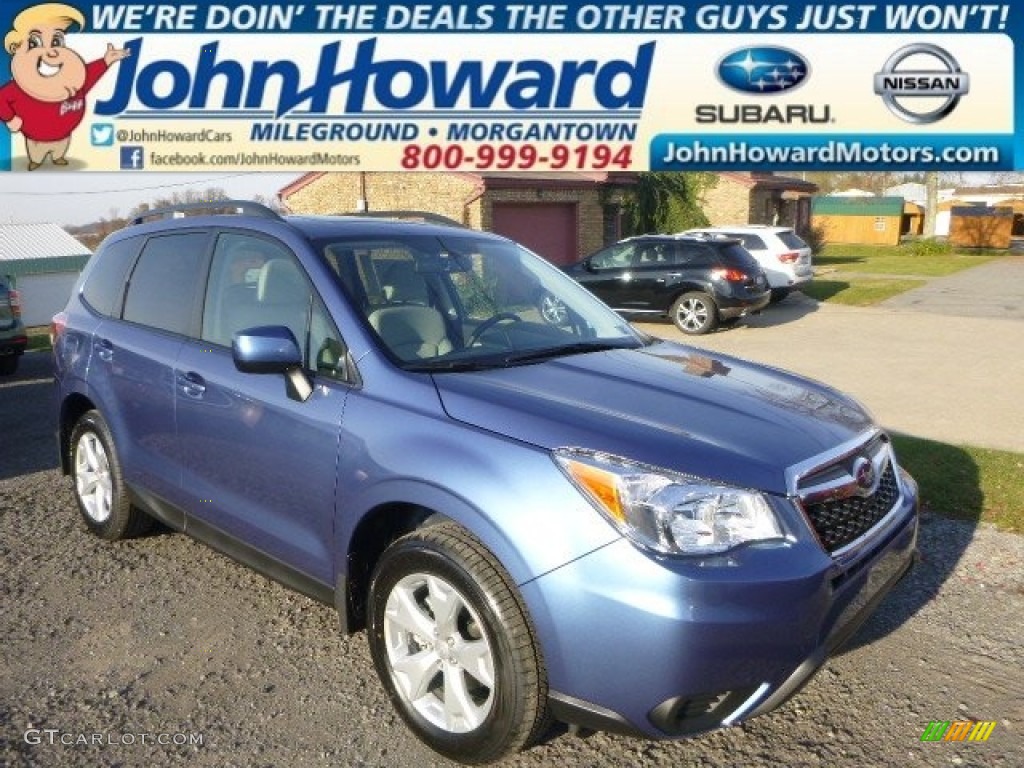 2015 Forester 2.5i Premium - Quartz Blue Pearl / Gray photo #1