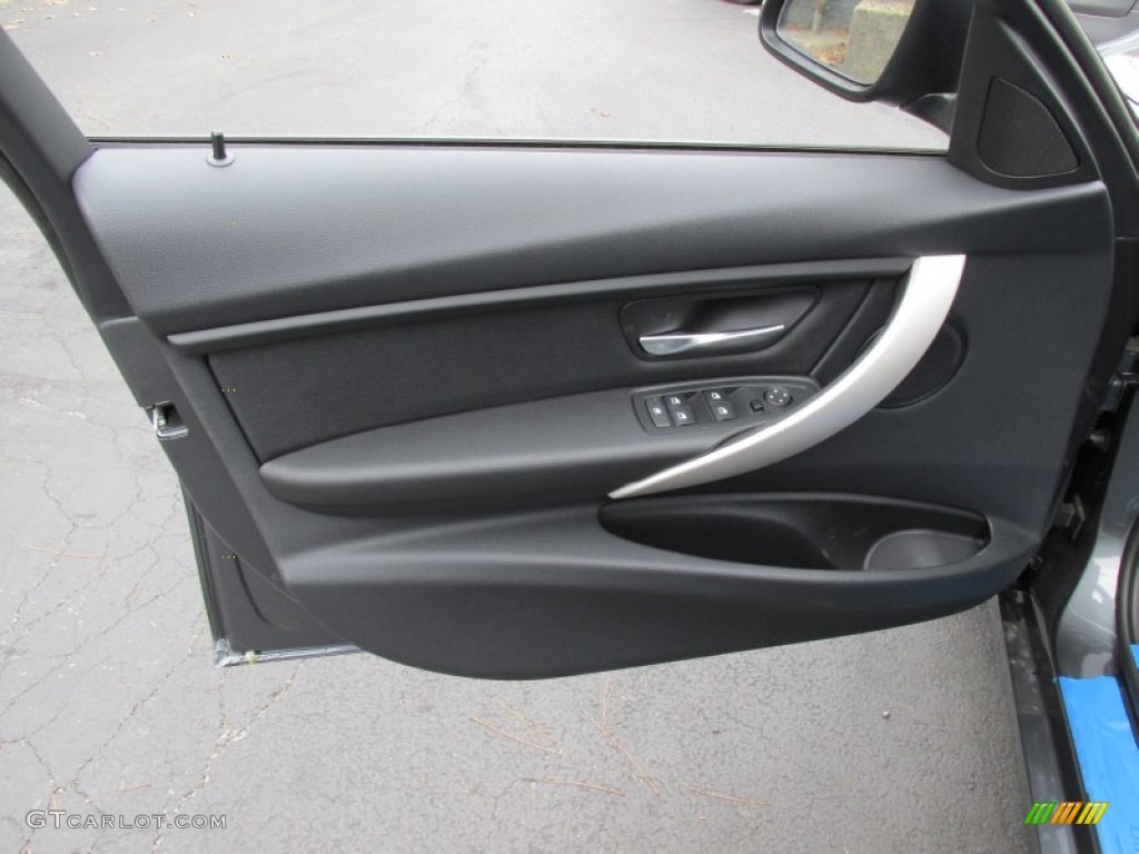 2015 BMW 3 Series 320i xDrive Sedan Black Door Panel Photo #98861330