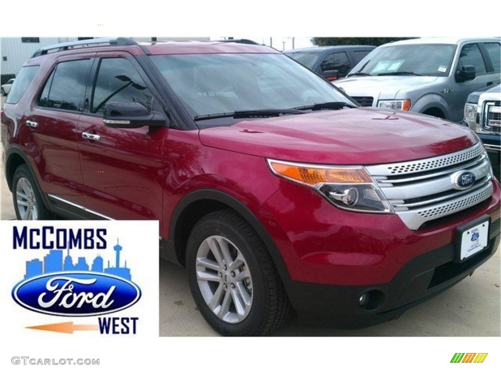 2015 Explorer XLT - Ruby Red / Medium Light Stone photo #1