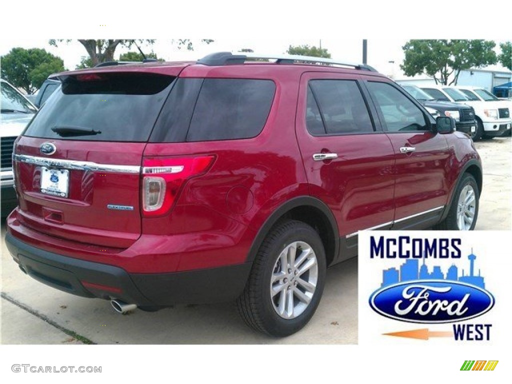2015 Explorer XLT - Ruby Red / Medium Light Stone photo #2