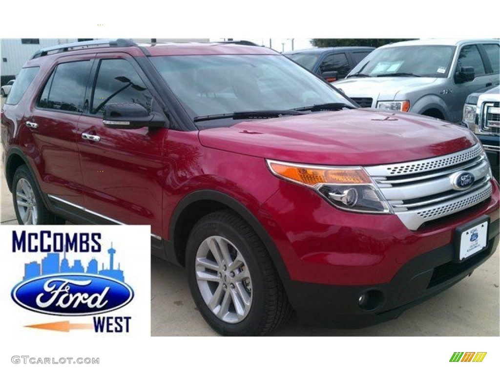 2015 Explorer XLT - Ruby Red / Medium Light Stone photo #4