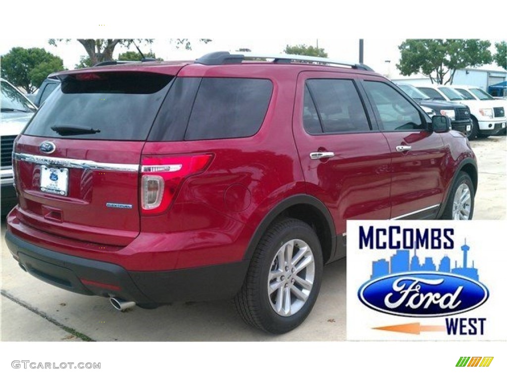 2015 Explorer XLT - Ruby Red / Medium Light Stone photo #7