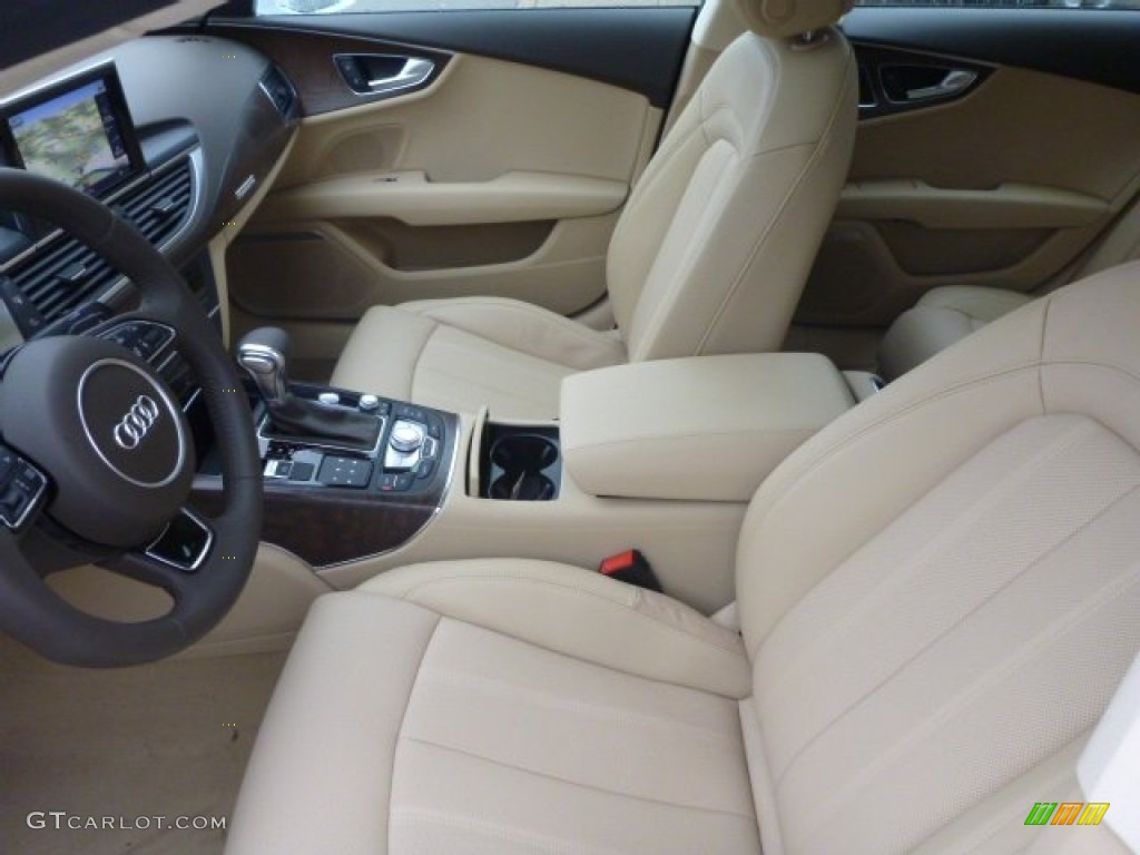 Velvet Beige Interior 2015 Audi A7 3.0T quattro Prestige Photo #98863163