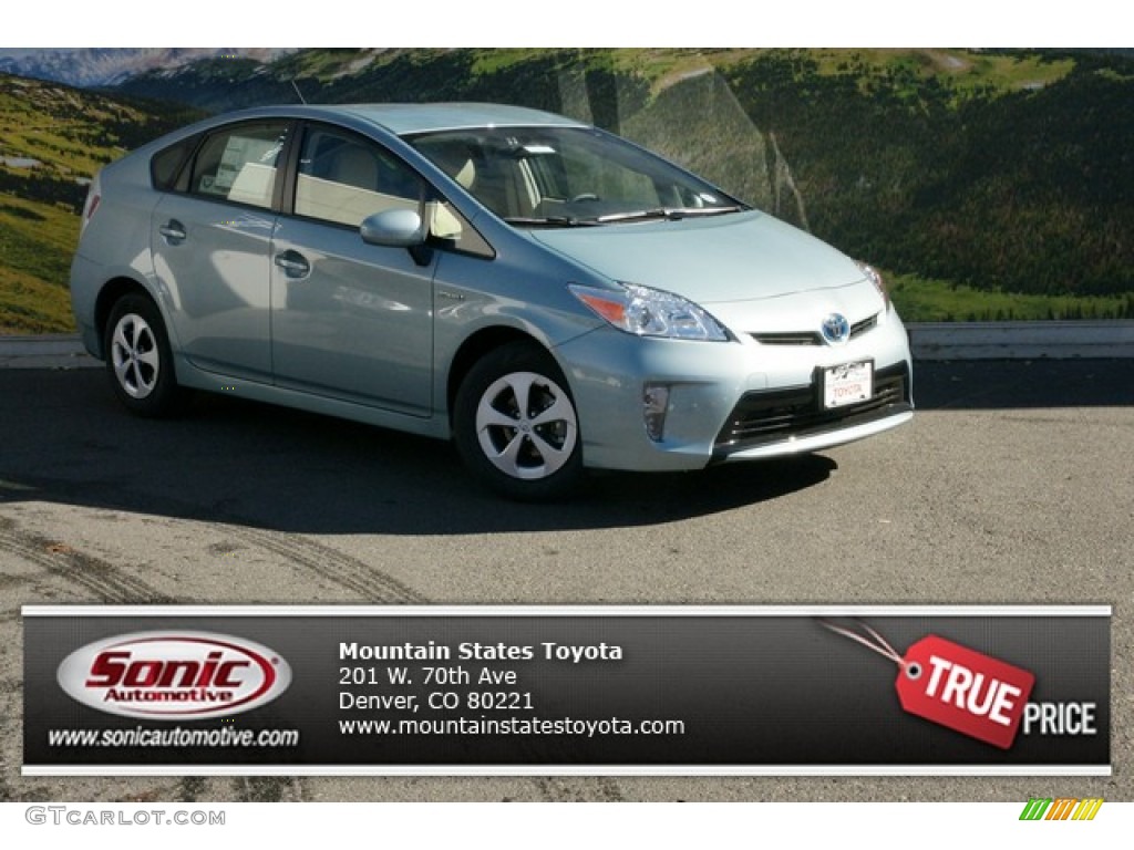 2015 Prius Two Hybrid - Sea Glass Pearl / Bisque photo #1