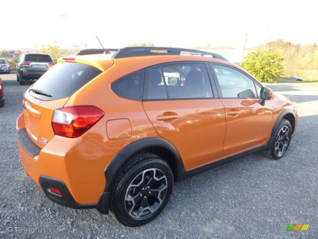 2014 XV Crosstrek 2.0i Premium - Tangerine Orange Pearl / Black photo #3