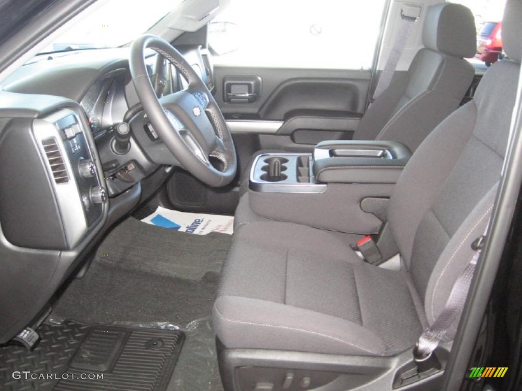 Jet Black Interior 2015 Chevrolet Silverado 1500 LTZ Crew Cab 4x4 Photo #98865716