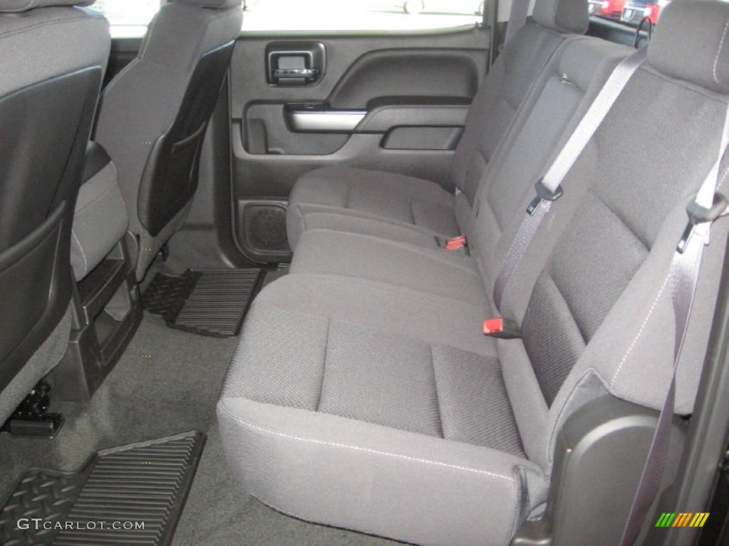 Jet Black Interior 2015 Chevrolet Silverado 1500 LTZ Crew Cab 4x4 Photo #98865857