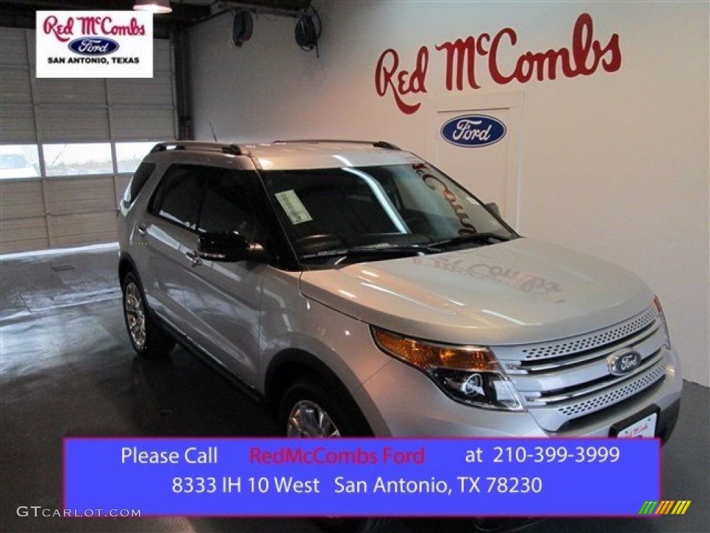 2015 Explorer XLT - Ingot Silver / Charcoal Black photo #1