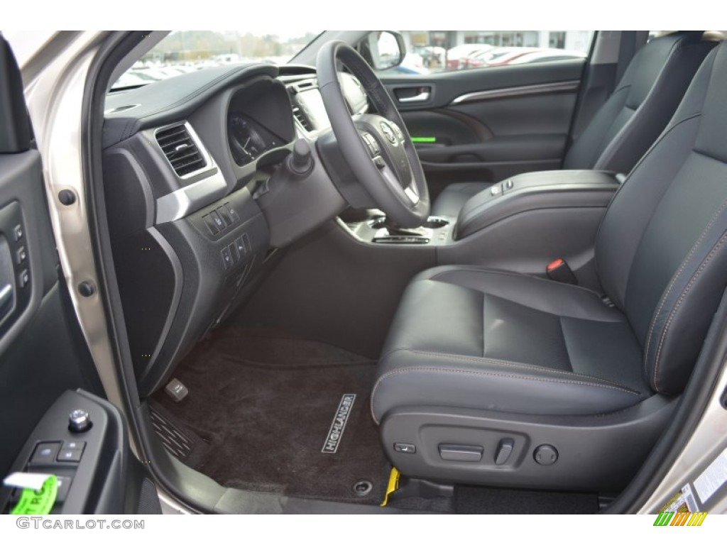 Black Interior 2015 Toyota Highlander Limited Photo #98866223