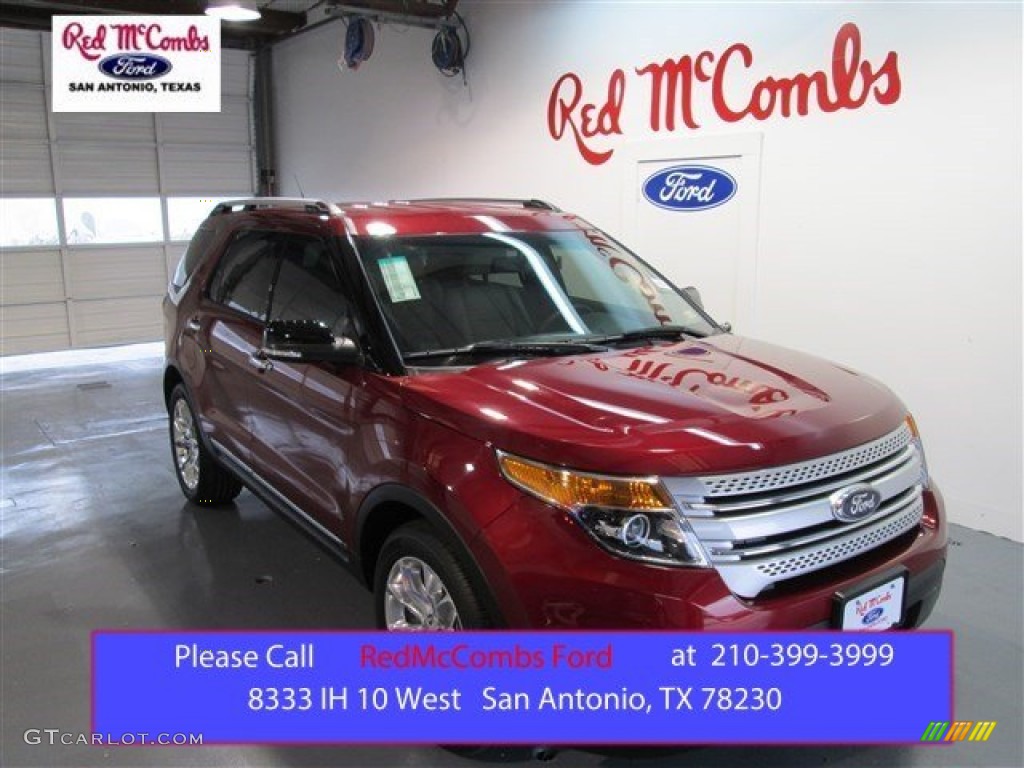 2015 Explorer XLT - Ruby Red / Medium Light Stone photo #1