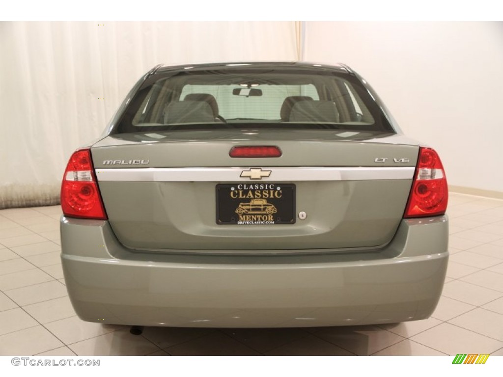 2006 Malibu LT V6 Sedan - Silver Green Metallic / Cashmere Beige photo #13