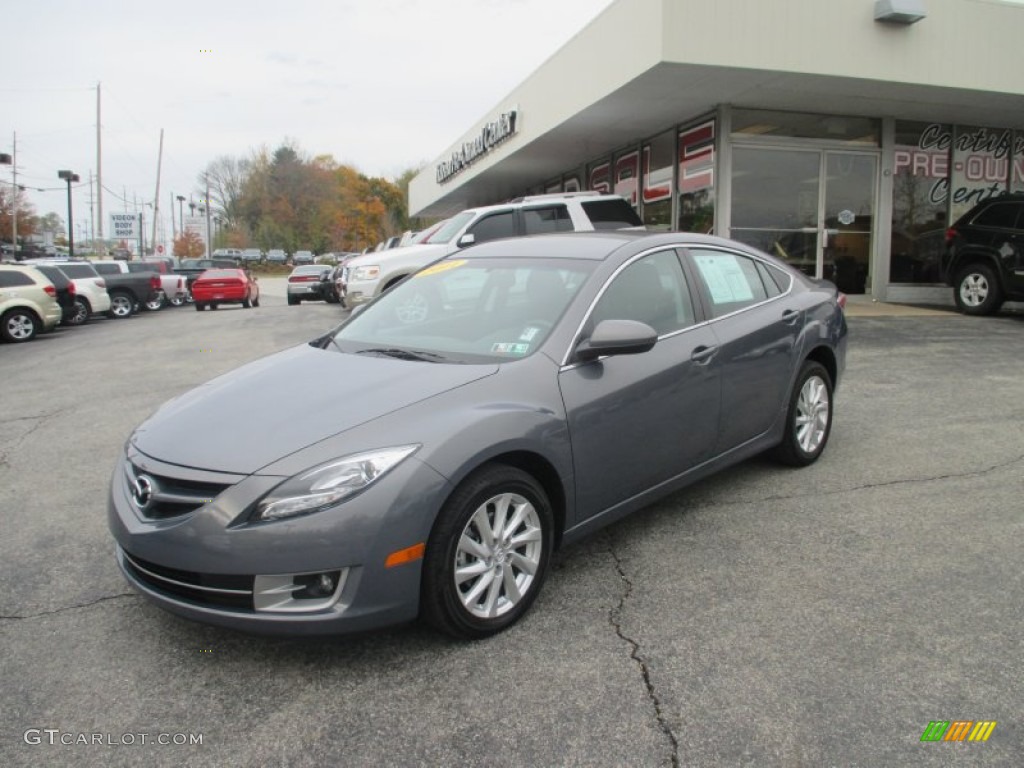 2011 MAZDA6 i Grand Touring Sedan - Comet Gray Mica / Black photo #8