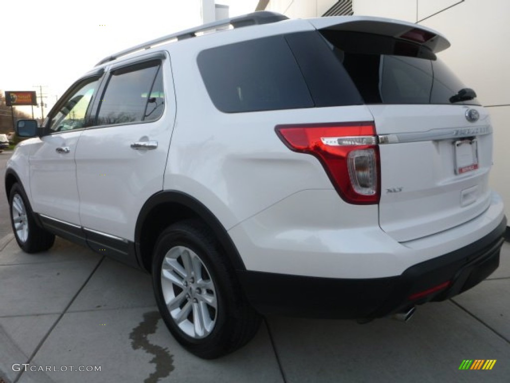 2012 Explorer XLT 4WD - White Platinum Tri-Coat / Charcoal Black photo #3