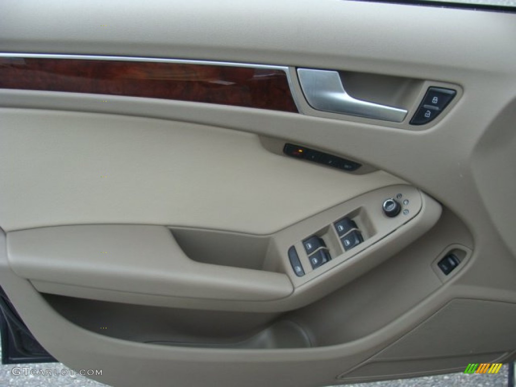 2012 A4 2.0T quattro Sedan - Phantom Black Pearl Effect / Cardamom Beige photo #12