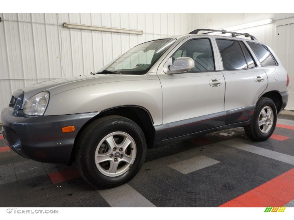 2004 Santa Fe GLS 4WD - Pewter / Gray photo #2