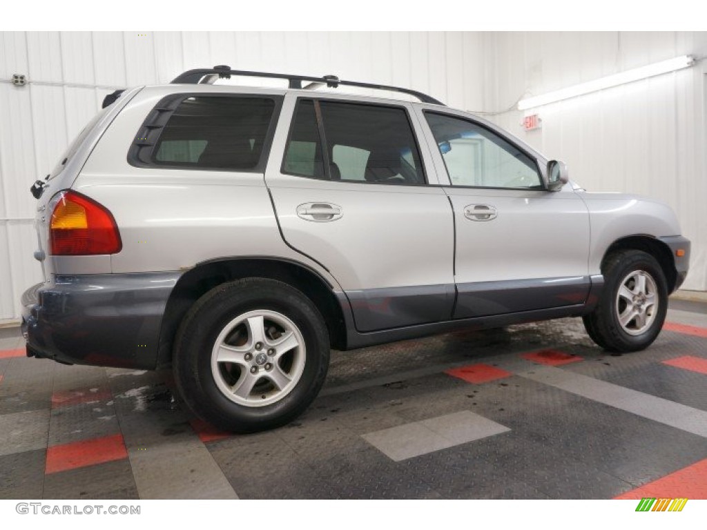 2004 Santa Fe GLS 4WD - Pewter / Gray photo #7